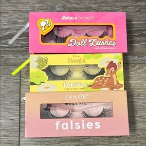 ColourPop Faux Lashes Set - Pink, Yellow, Peach